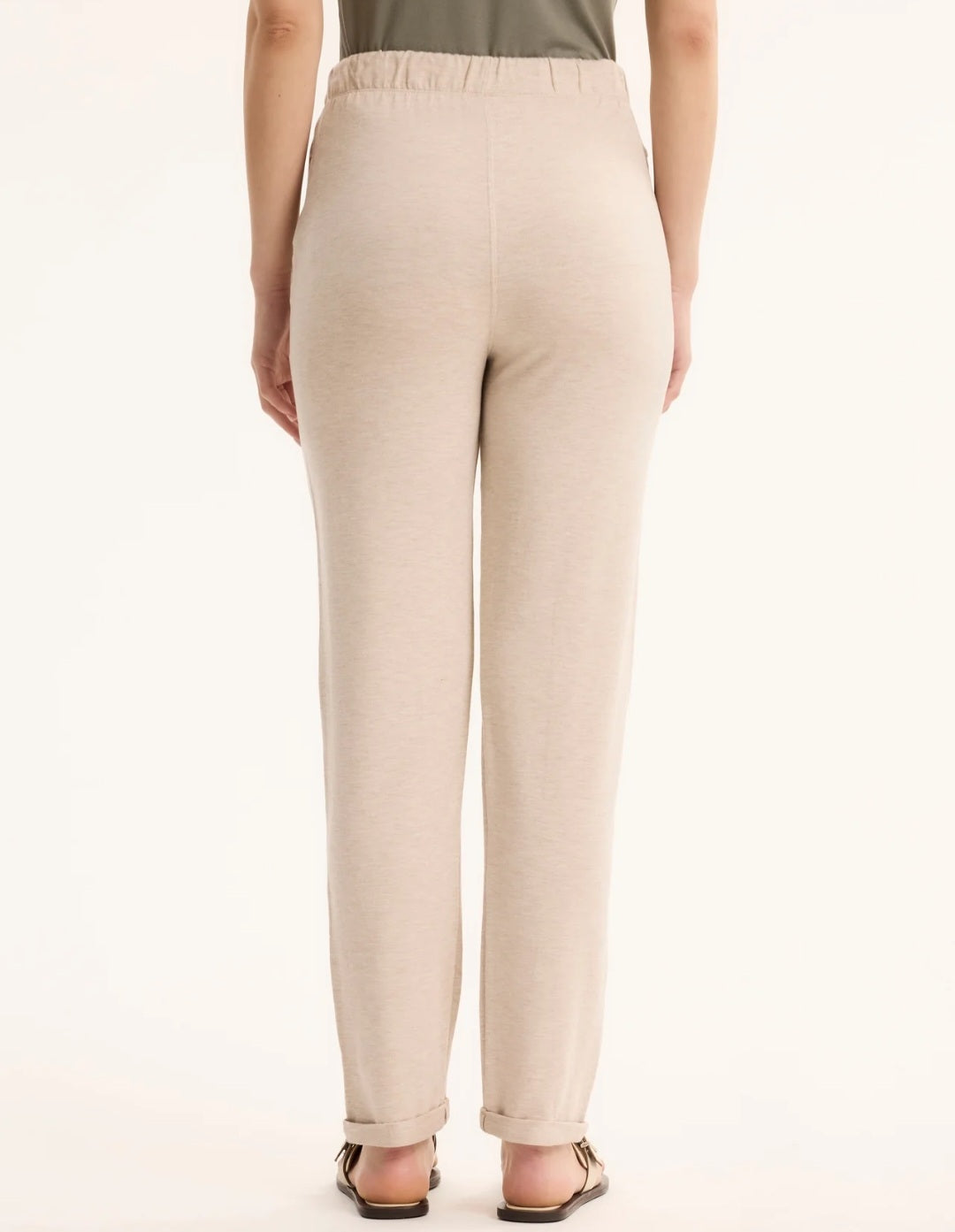 MAJESTIC FILATURES Viscose/Elastane Trousers Ecru