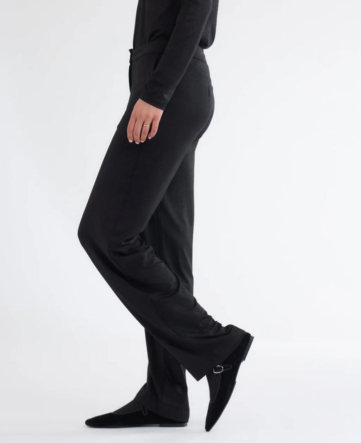 MAJESTIC FILATURES  Wide Leg Pntalon In Black