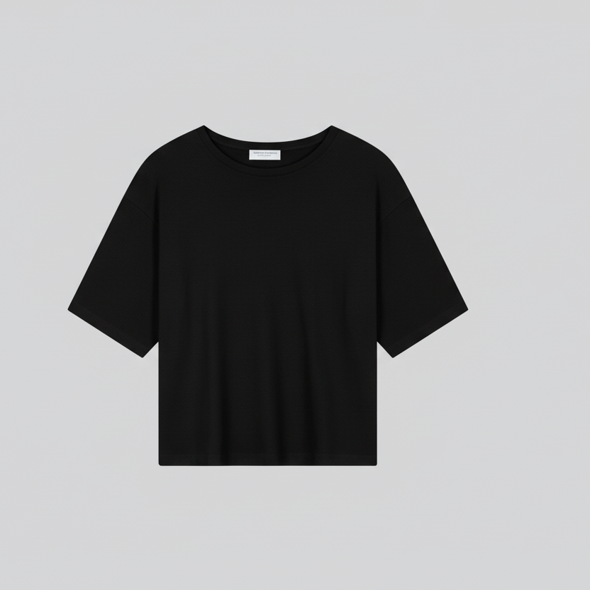 MAJESTIC FILATURES Oversized Tee Black