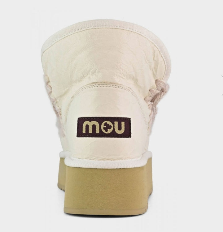 MOU Mini eskimo platform boot special leather colour Waxi White
