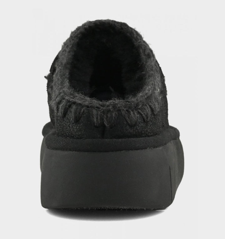 MOU Bounce clog special leather colour Cracked Black