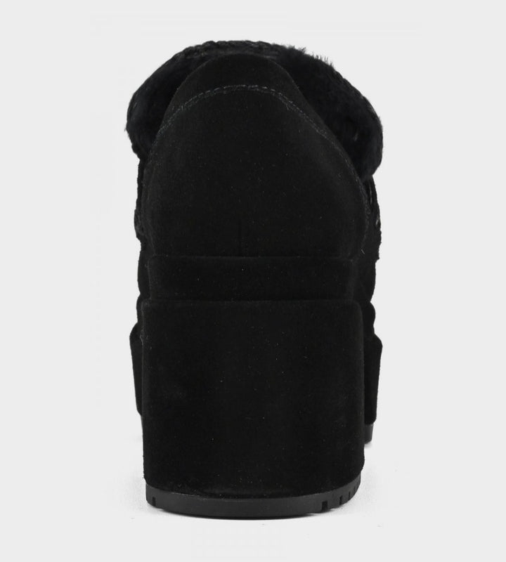 MOU Platform loafer suede colour Black