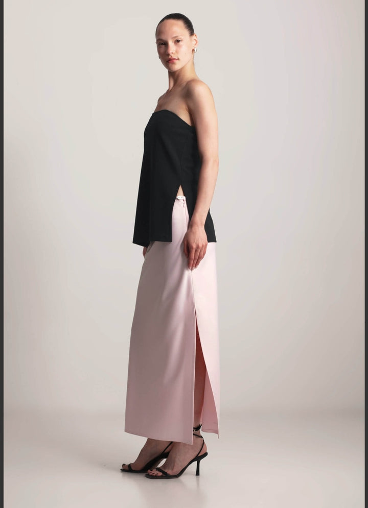 KIANNE Satin Skirt Blush