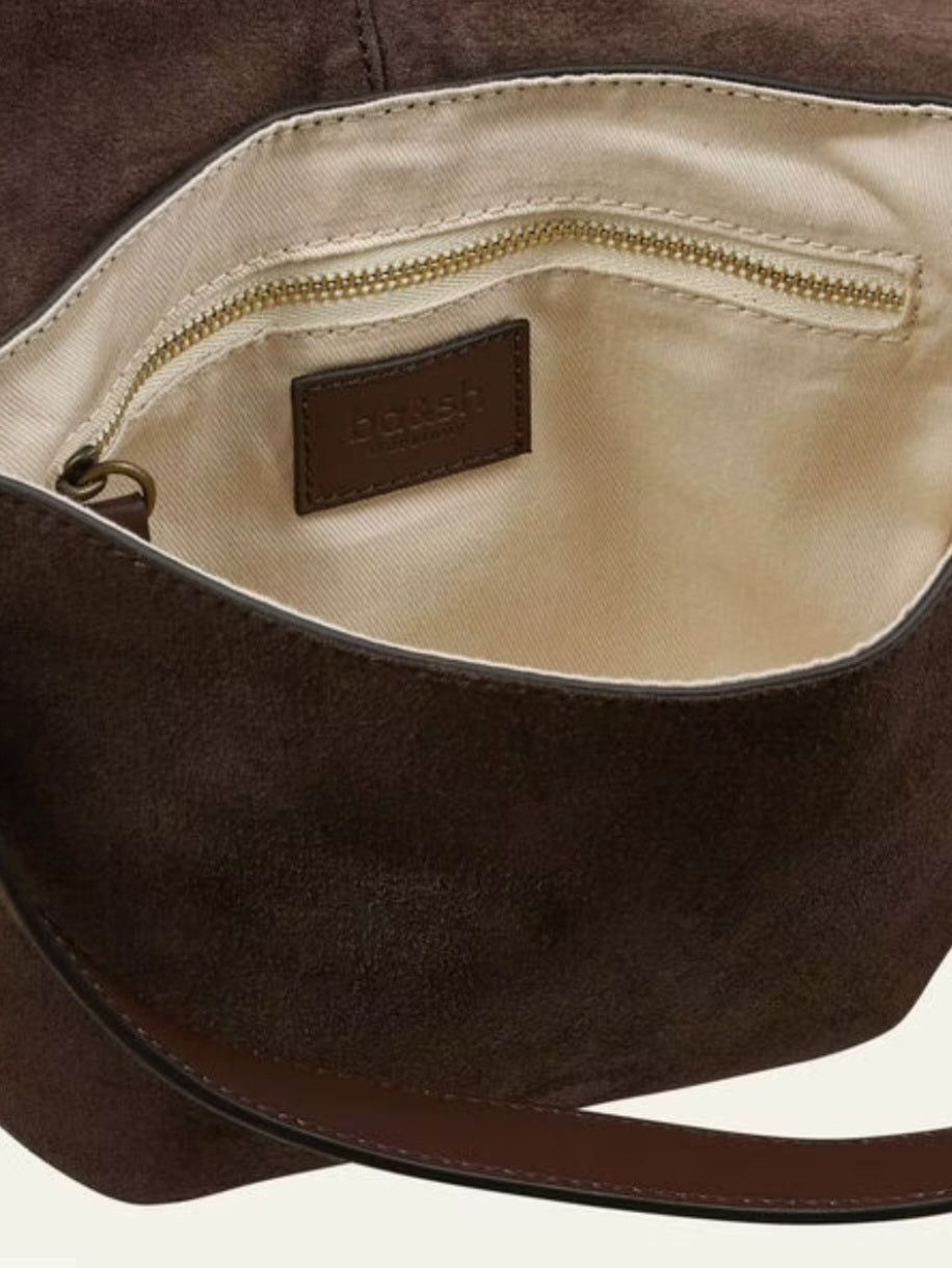 BA&SH SADDLE BAG Brown Suede