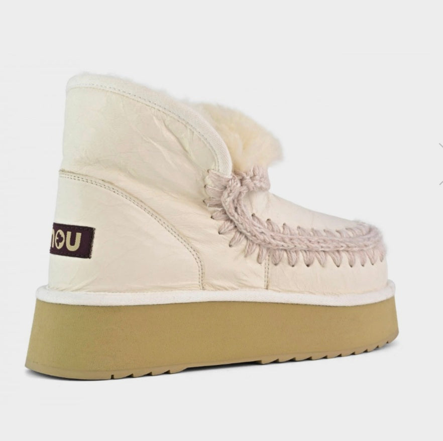 MOU Mini Eskimo Platform Special Leather Boots