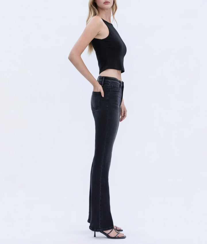FLYING MONKEY Significant - High Rise Full Length Slim Bootcut Jeans