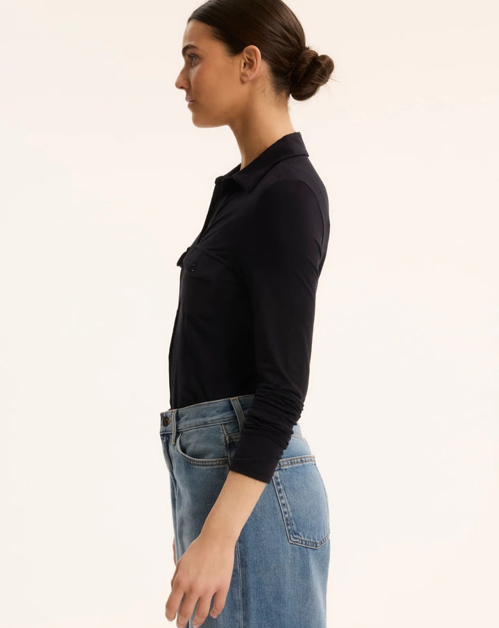 MAJESTIC FILATURES Anna Shirt Black