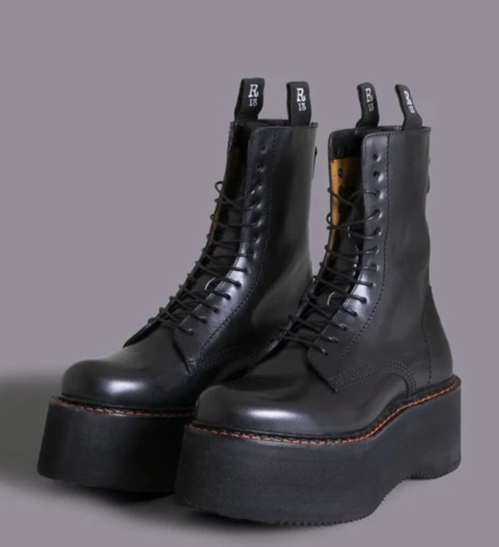 R13 DOUBLE STACK BOOT black