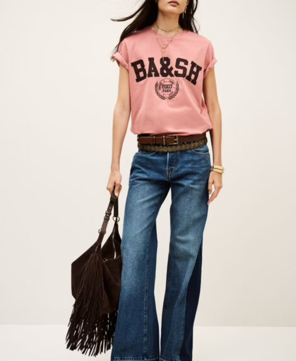 BA&SH Ioni Tee in Pink