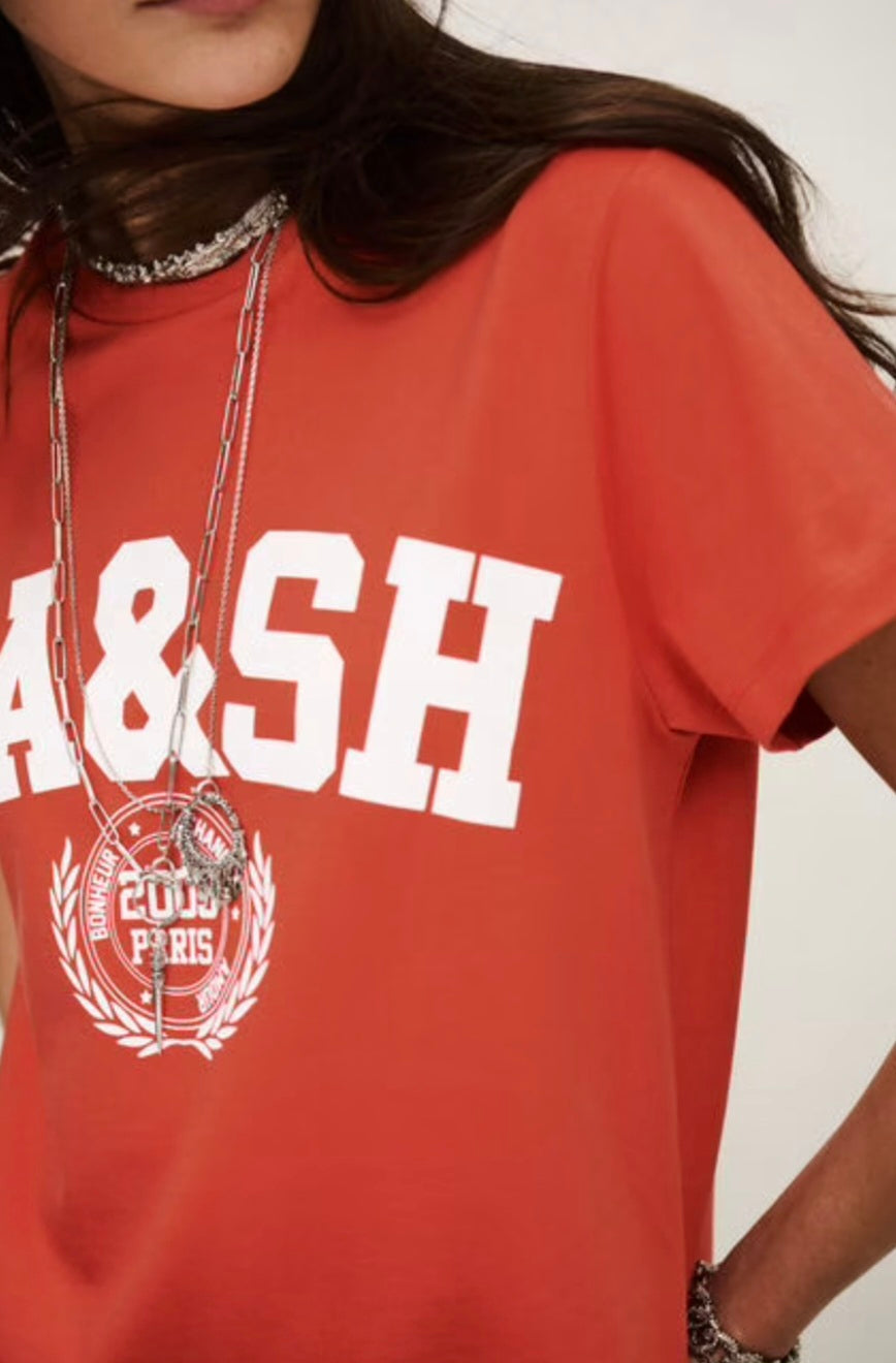 BA&SH Ioni Tee Red
