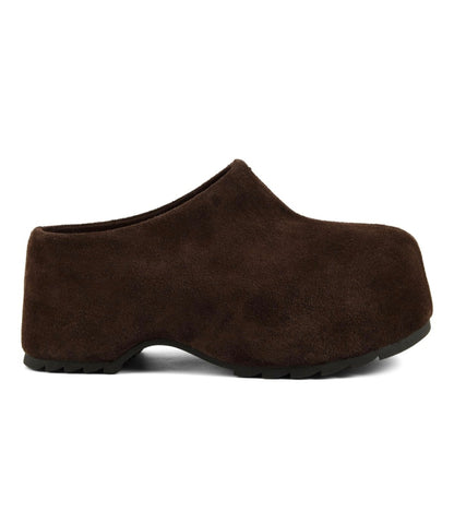 COLORS OF CALIFORNIA SIERRA
Suede leather clog Chocolate