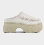 MOU Bounce clog twist In nubuck true white