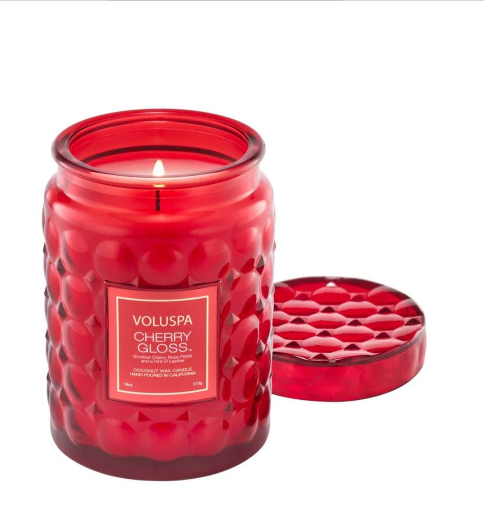 VOLUSPA Cherry Gloss Large Jar Candle