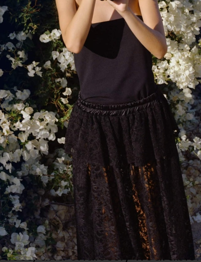 KIANNE Lace Skirt Black