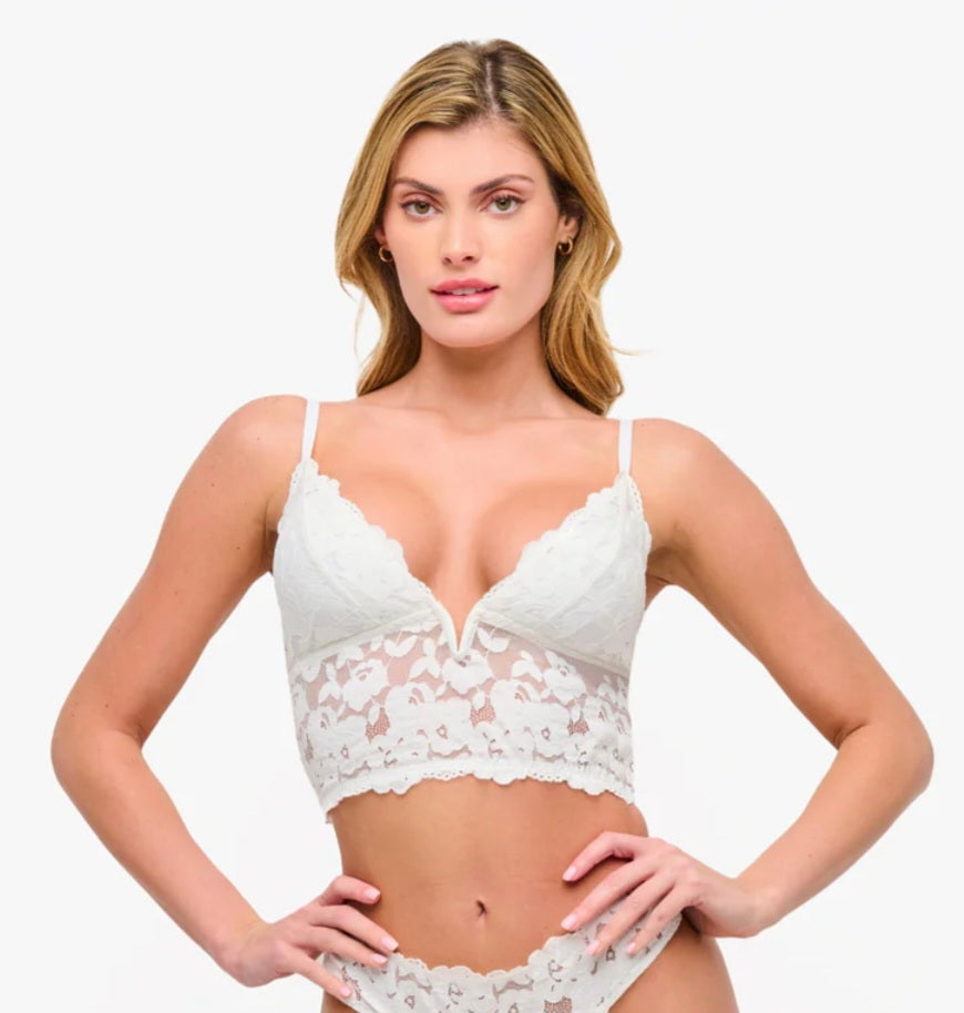 COSABELLA Romanza Longline bralette White