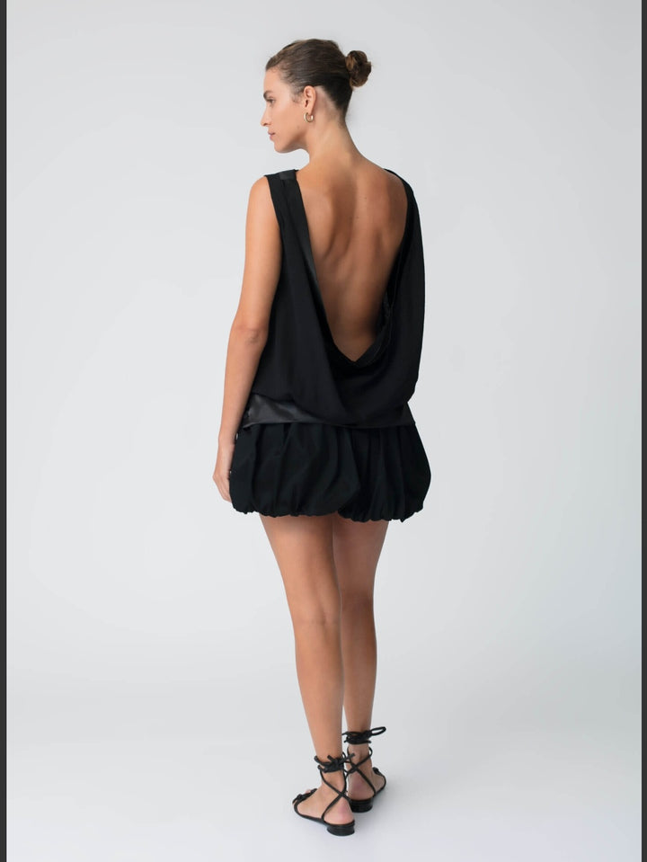 KIANNE Flower Skirt Black