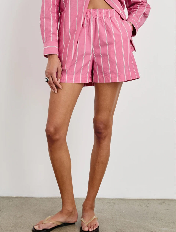 RAILS Rocky short Hibiscus White Stripe