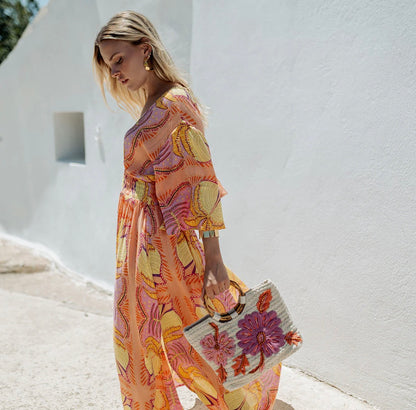 PITI CUITI MAGNOLIA SHOPPER BAG