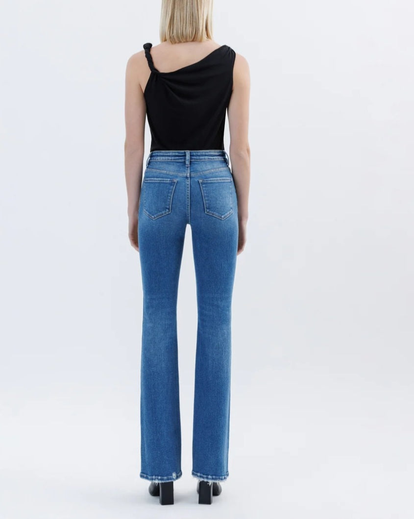 FLYING MONKEY Regulator - High Rise Full Length Bootcut Jeans