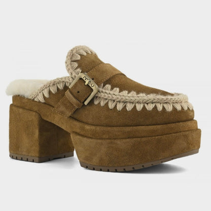 MOU Platform Clog Buckle Strap
Congac