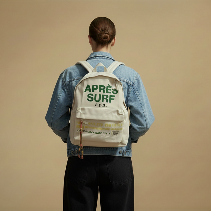 APRES SURF A.P.S White Backpack