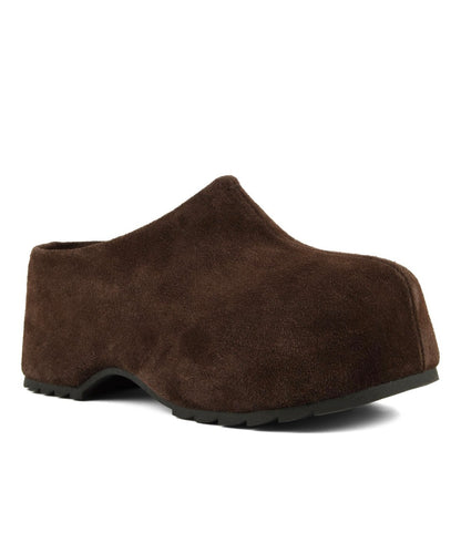 COLORS OF CALIFORNIA SIERRA
Suede leather clog Chocolate
