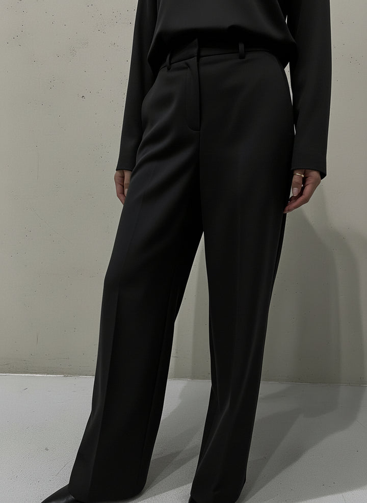 STUDIO PARISIEN Tailored Pants Black