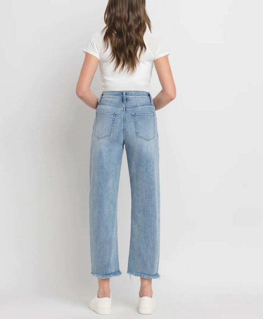 FLYING MONKEY Tantalizing - Super High Rise Barrel Jeans