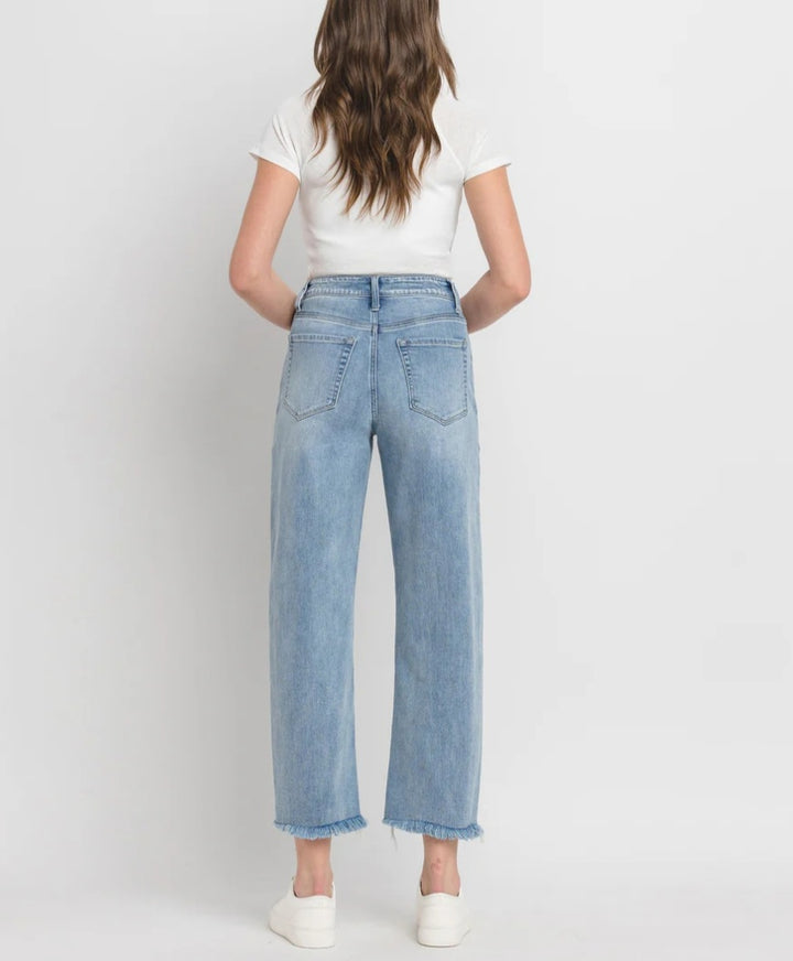 FLYING MONKEY Tantalizing - Super High Rise Barrel Jeans