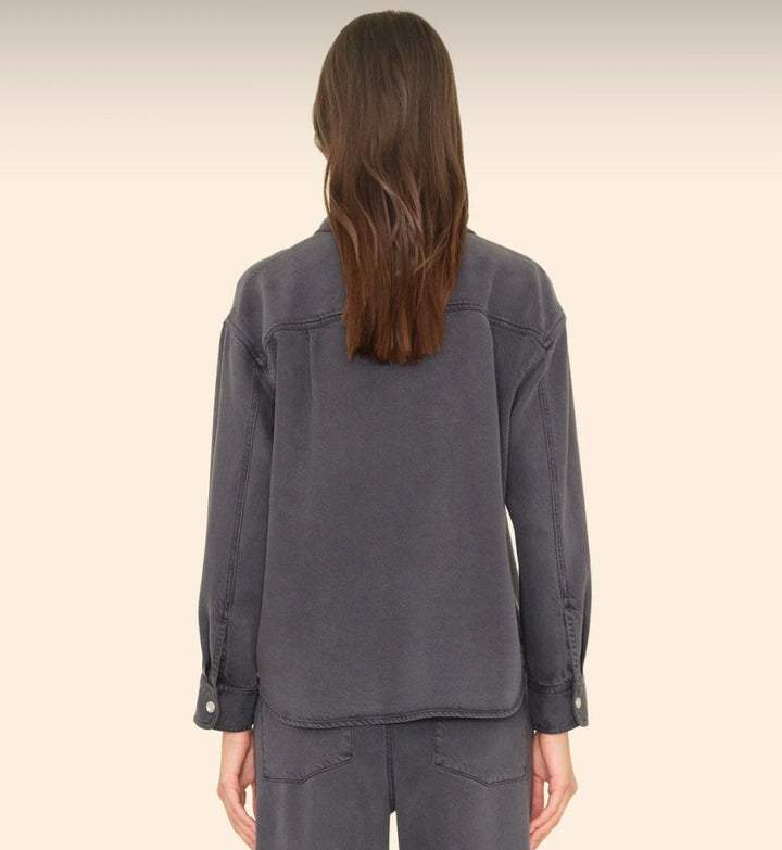 XIRENA Almost Black Gia Denim Shirt
