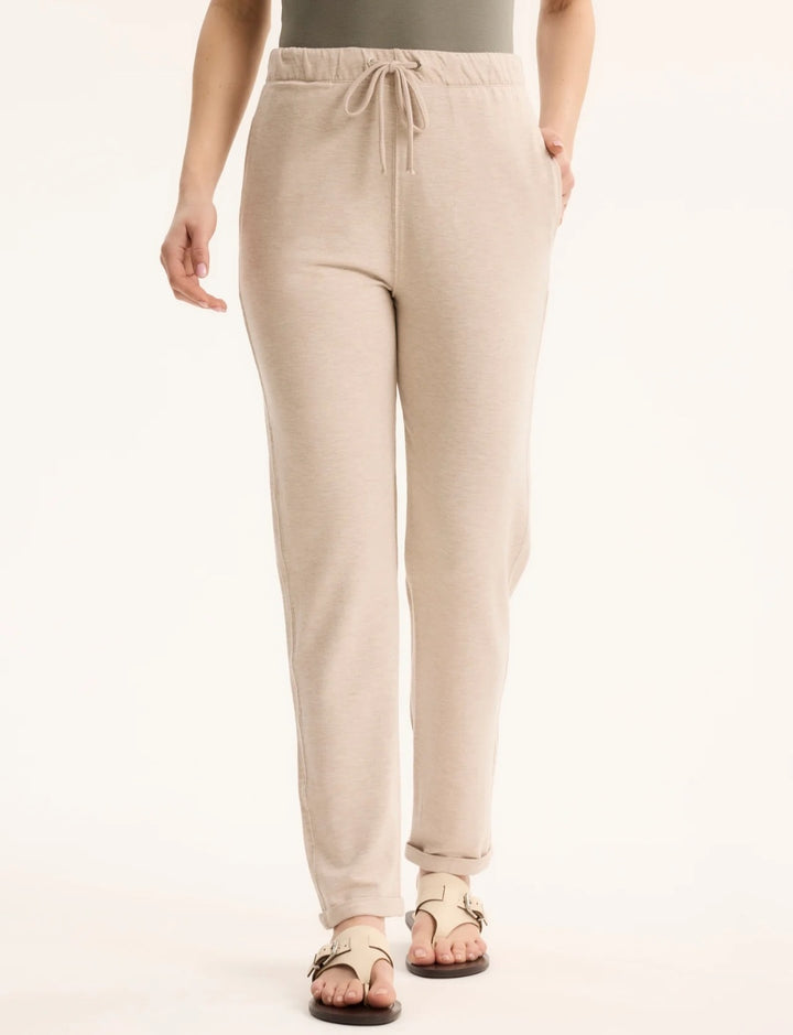 MAJESTIC FILATURES Viscose/Elastane Trousers Ecru