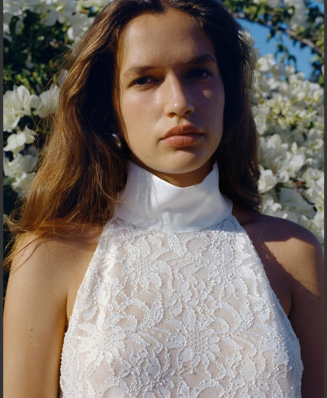 KIANNE Ruched Blouse Cloud