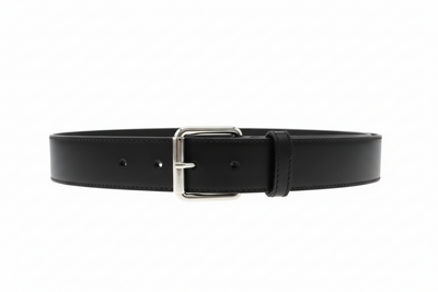 JULIA Pierro Belt In Black Silver Buckle