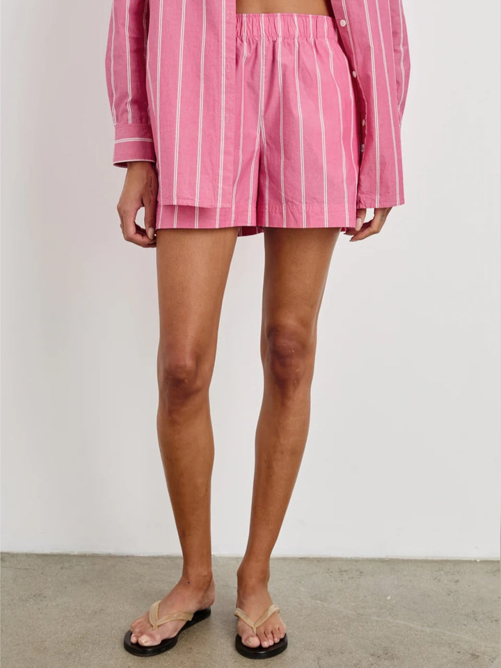 RAILS Rocky short Hibiscus White Stripe