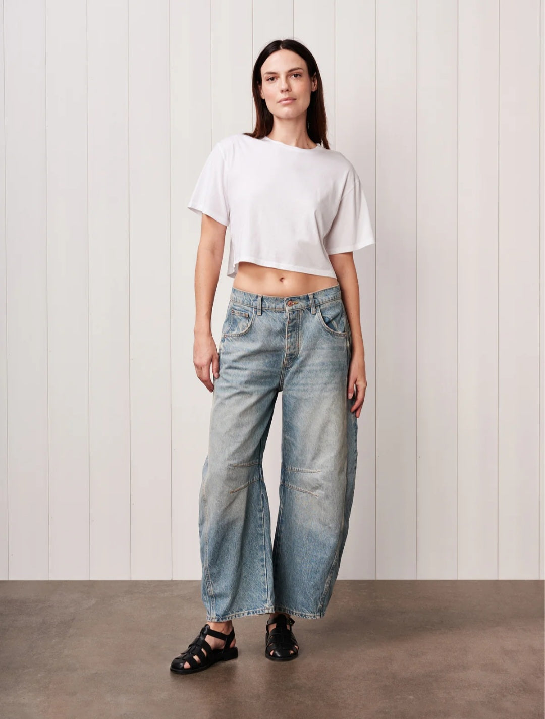 STATESIDE Cloud Jersey Cropped Boy Tee