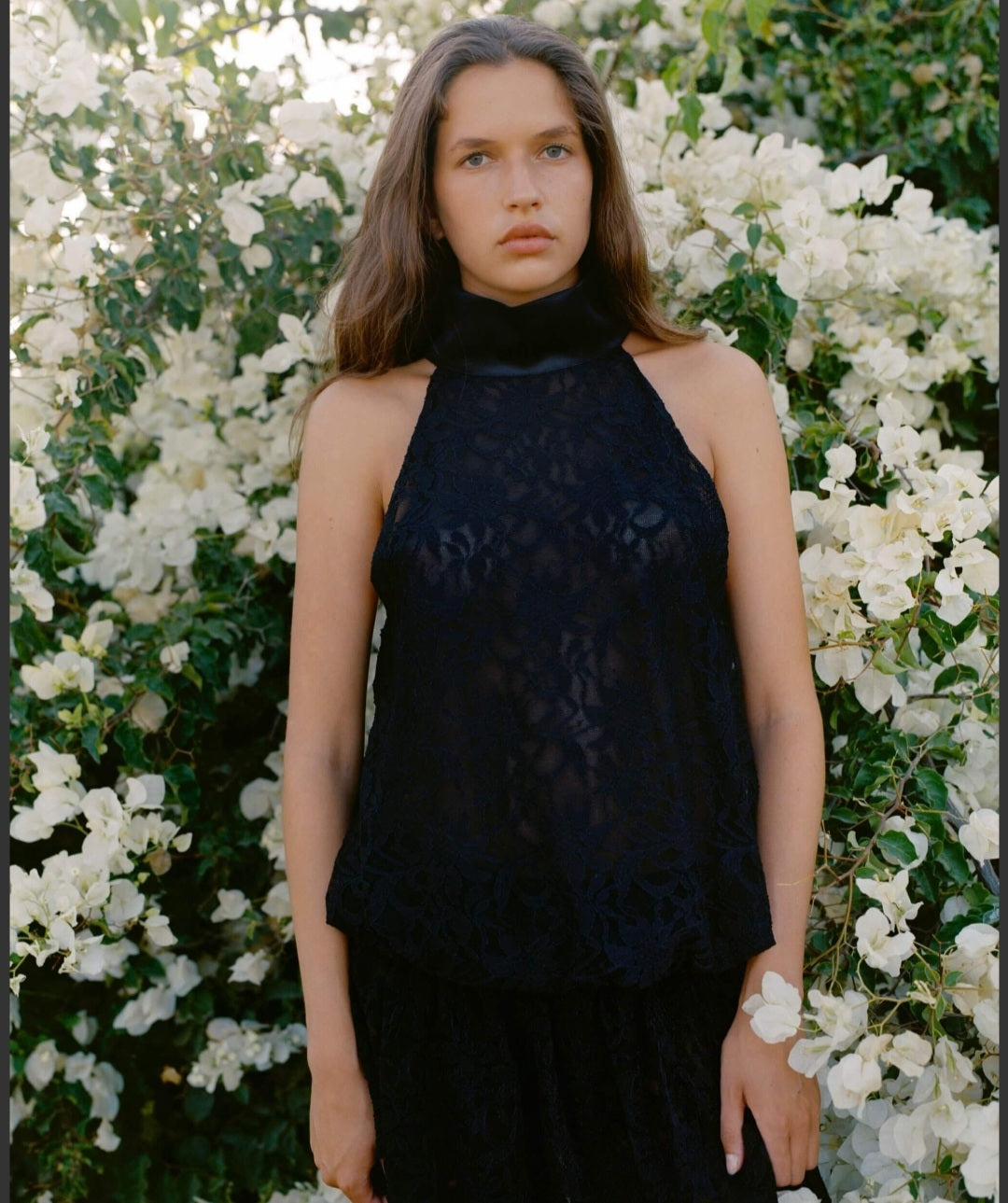 KIANNE Ruched Blouse Black Onyx