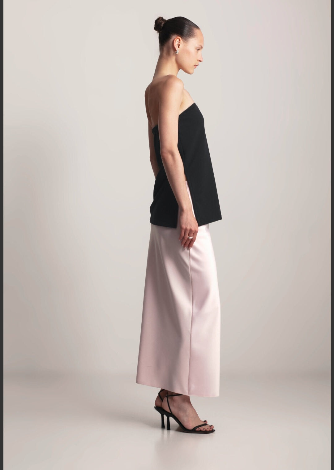 KIANNE Satin Skirt Blush