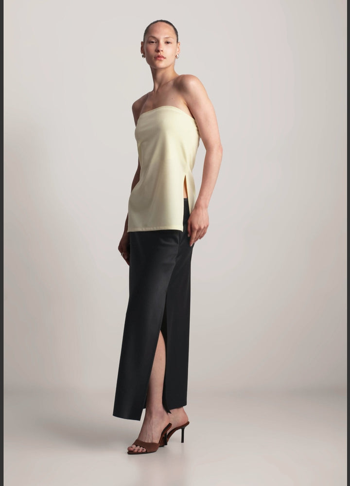 KIANNE Satin Skirt Black Onyx