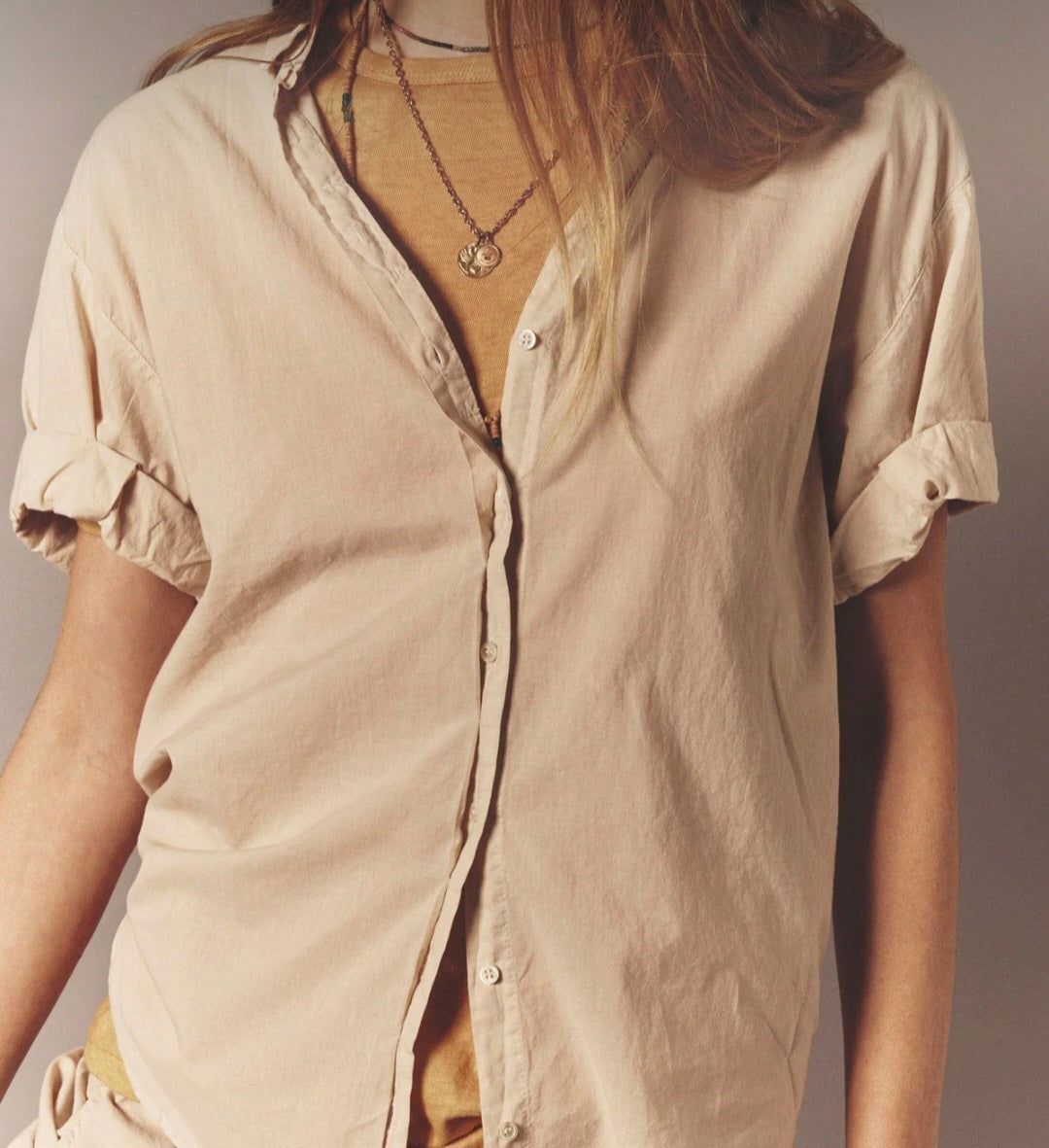 XIRENA Channing Shirt In Parchment