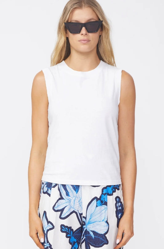 STATESIDE Cloud Jersey Muscle Tank White