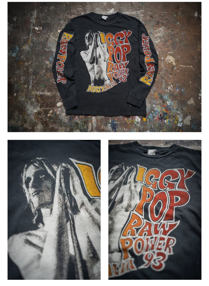 MADEWORN IGGY POP LONG SLEEVE TEE