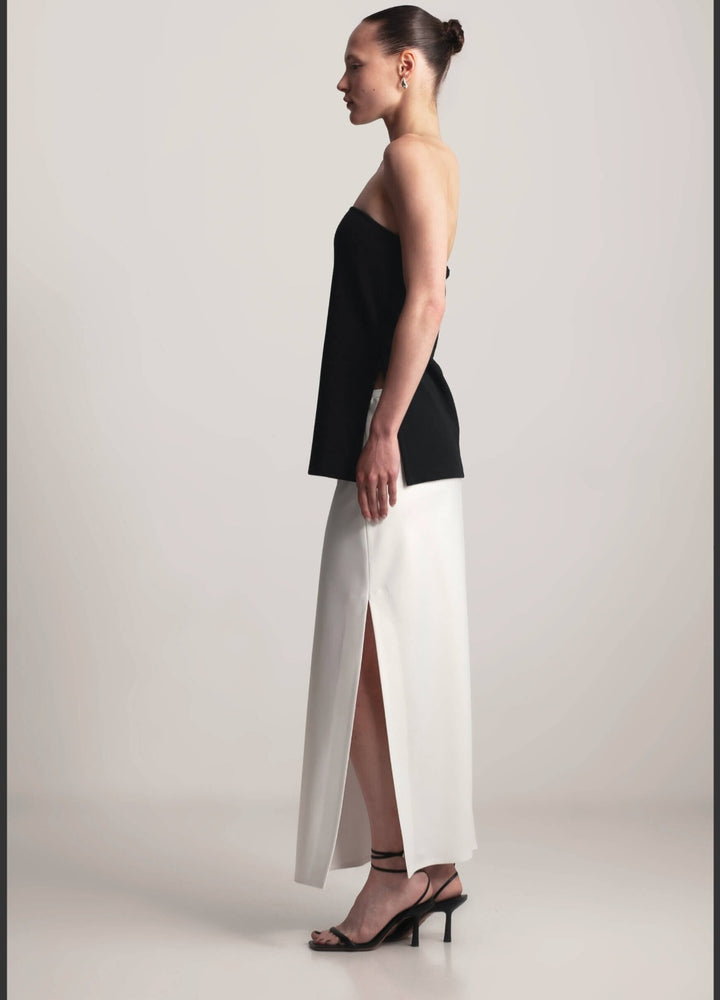 KIANNE Satin Skirt Cloud