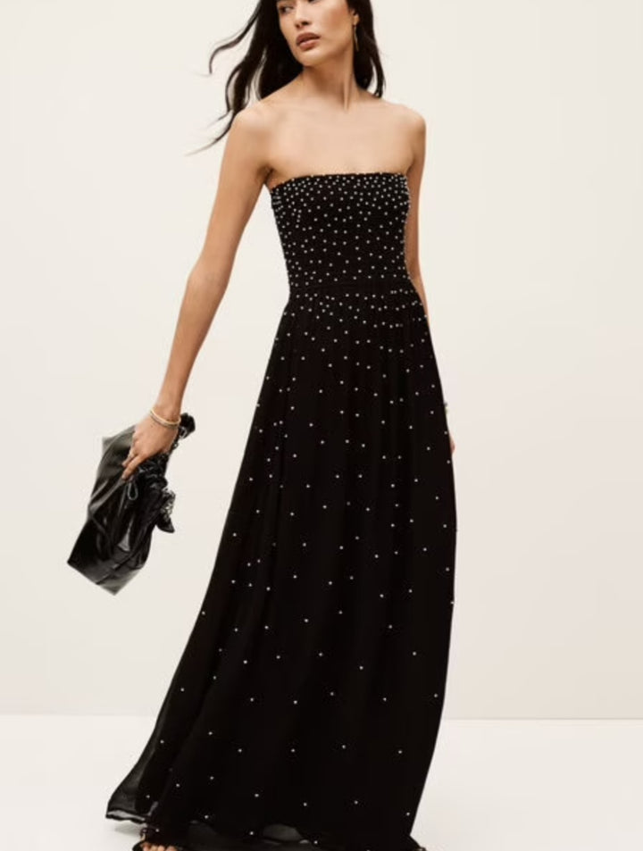 Ba&Sh Laura beaded maxi dress