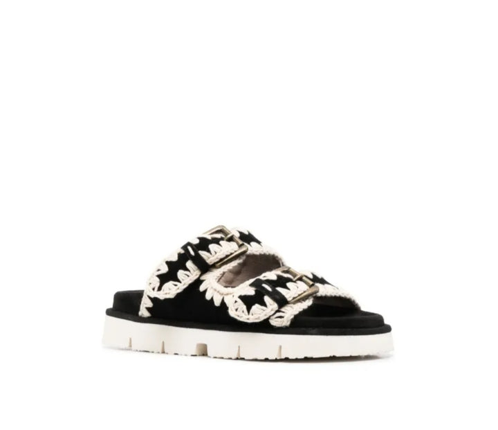 MOU Bio sandal two buckles black