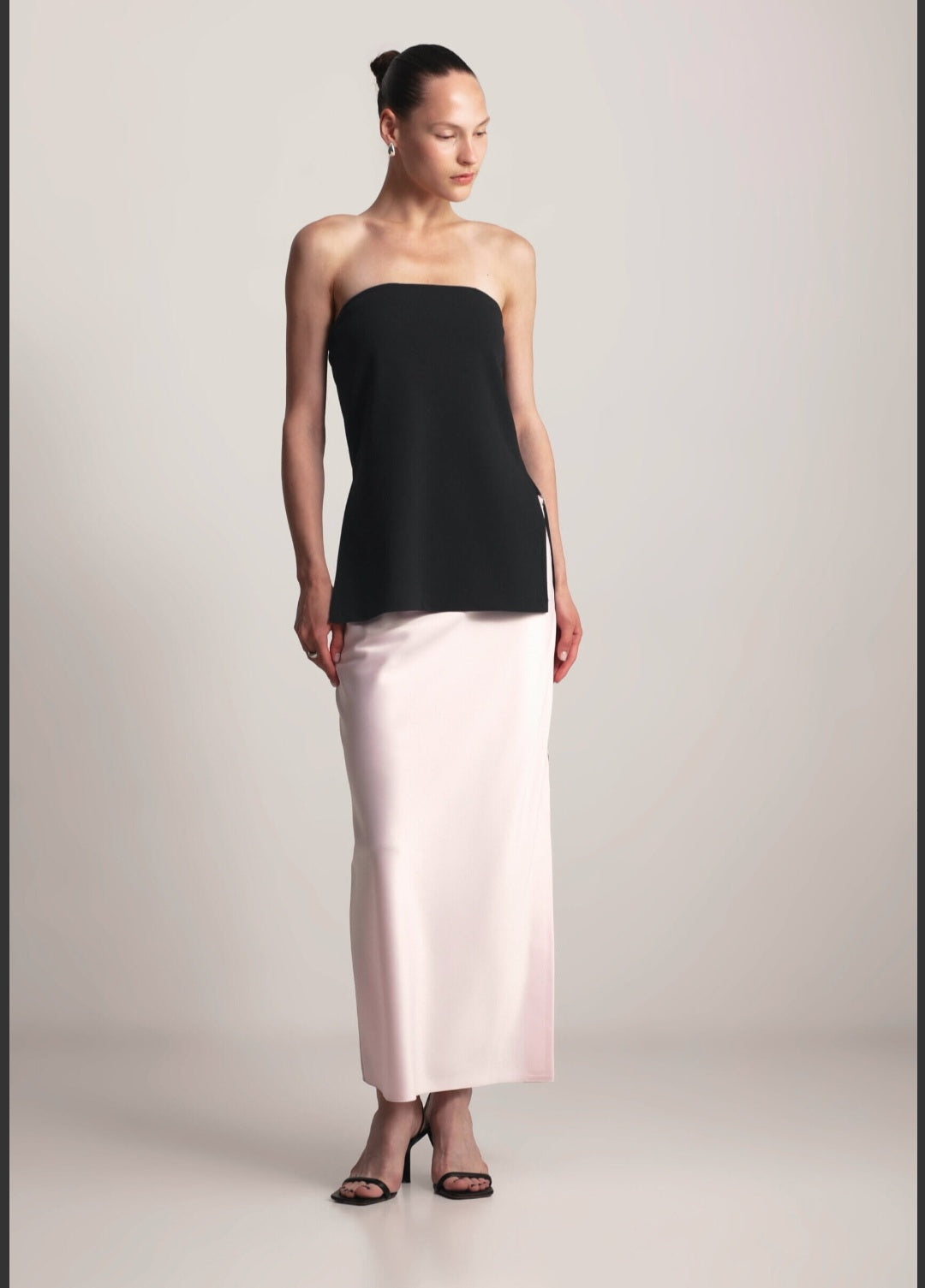 KIANNE Satin Skirt Blush