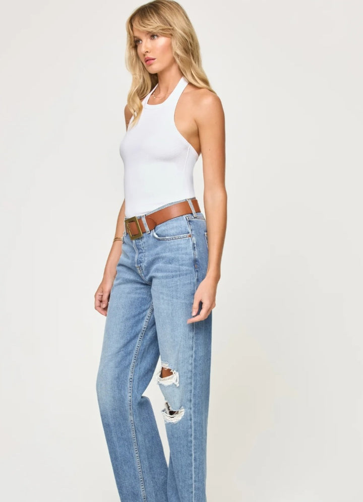 LSPACE Alyx Halter Tank White