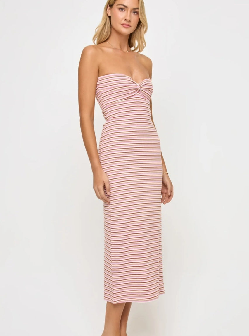 LSPACE Lisette Dress Azalea Stripe