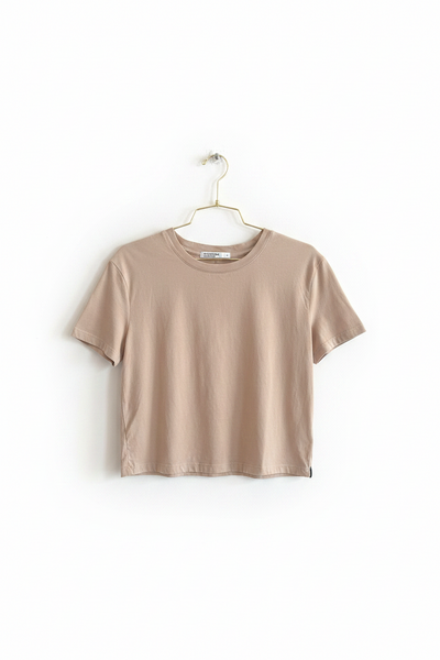 STATESIDE Cloud Jersey Crew Neck Tee Almond