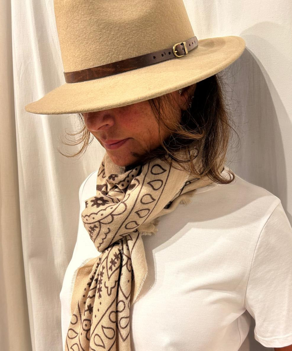 Parisian Fedora Hat Beige