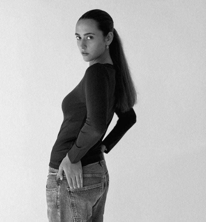 MAJESTIC FILATURES Long-Sleeve  Crew Neck T-Shirt Black